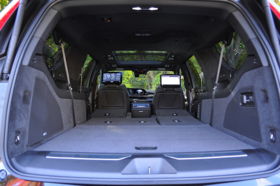 2021 Cadillac Escalade Storage Space - Lowcountry Valet & Shuttle Co.