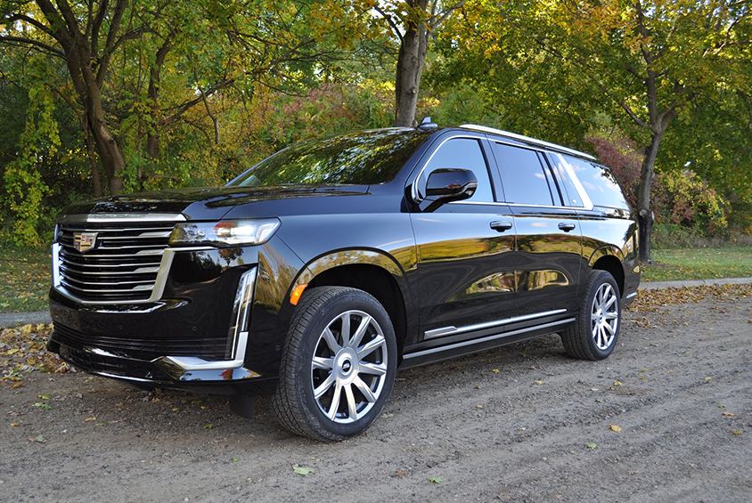 2021 Cadillac Escalade Front View - Lowcountry Valet & Shuttle Co.